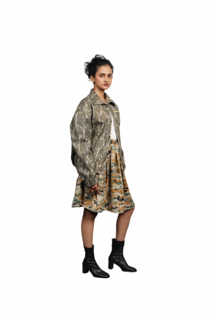 UNISEX CAMOUFLAGE BOMBER JACKET