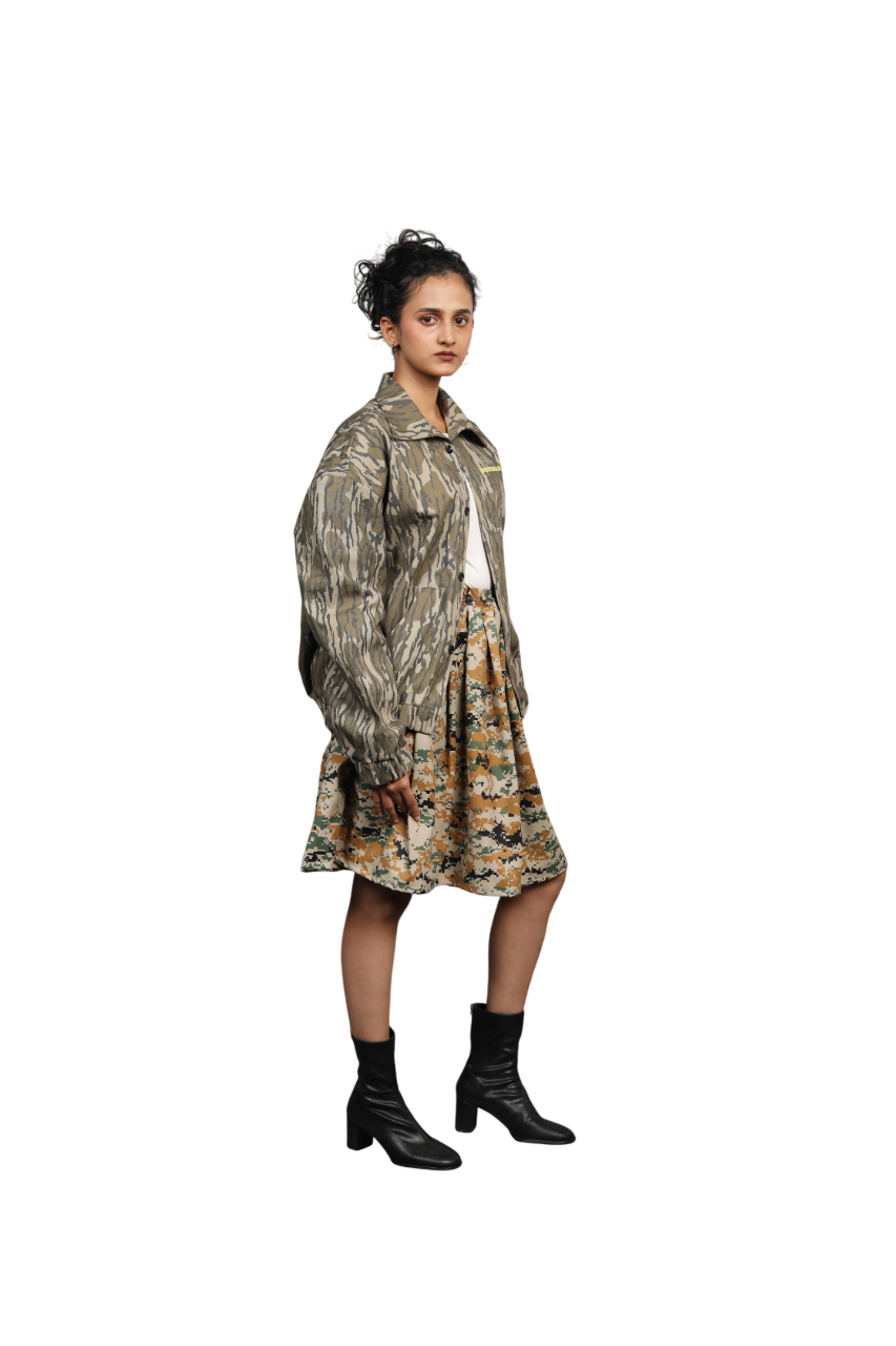 UNISEX CAMOUFLAGE BOMBER JACKET