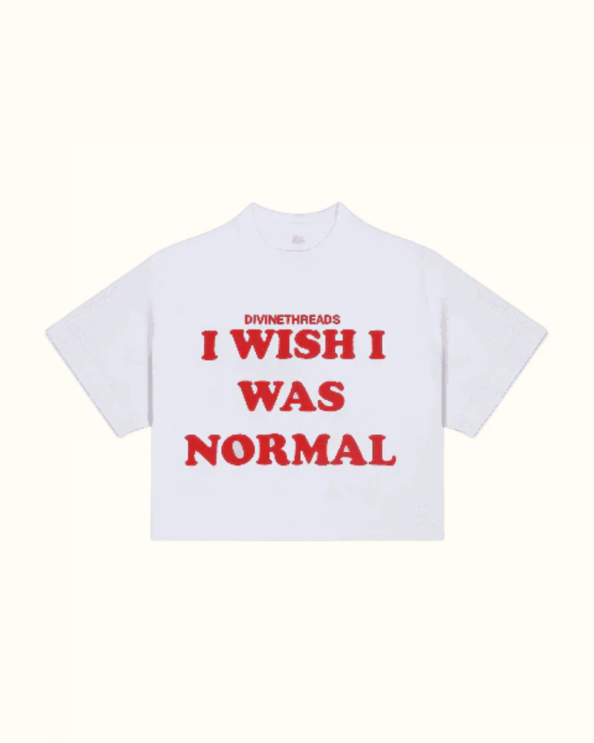 I WISH I WAS NORMAL CROP TOP